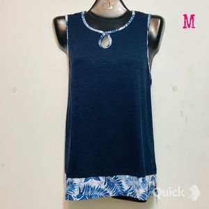 M - NWT Cathy Daniels Printed Tunic Tank